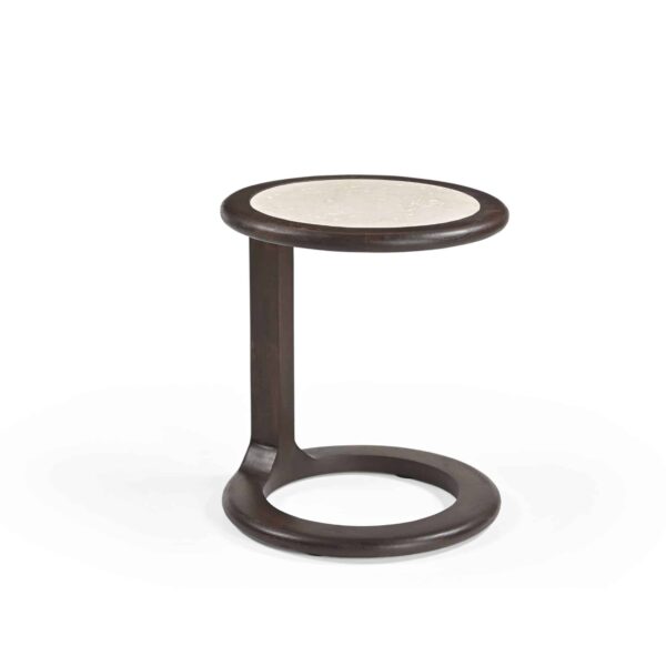 Starfurn Bijzettafel Vinn Bruin Travertin 45 cm