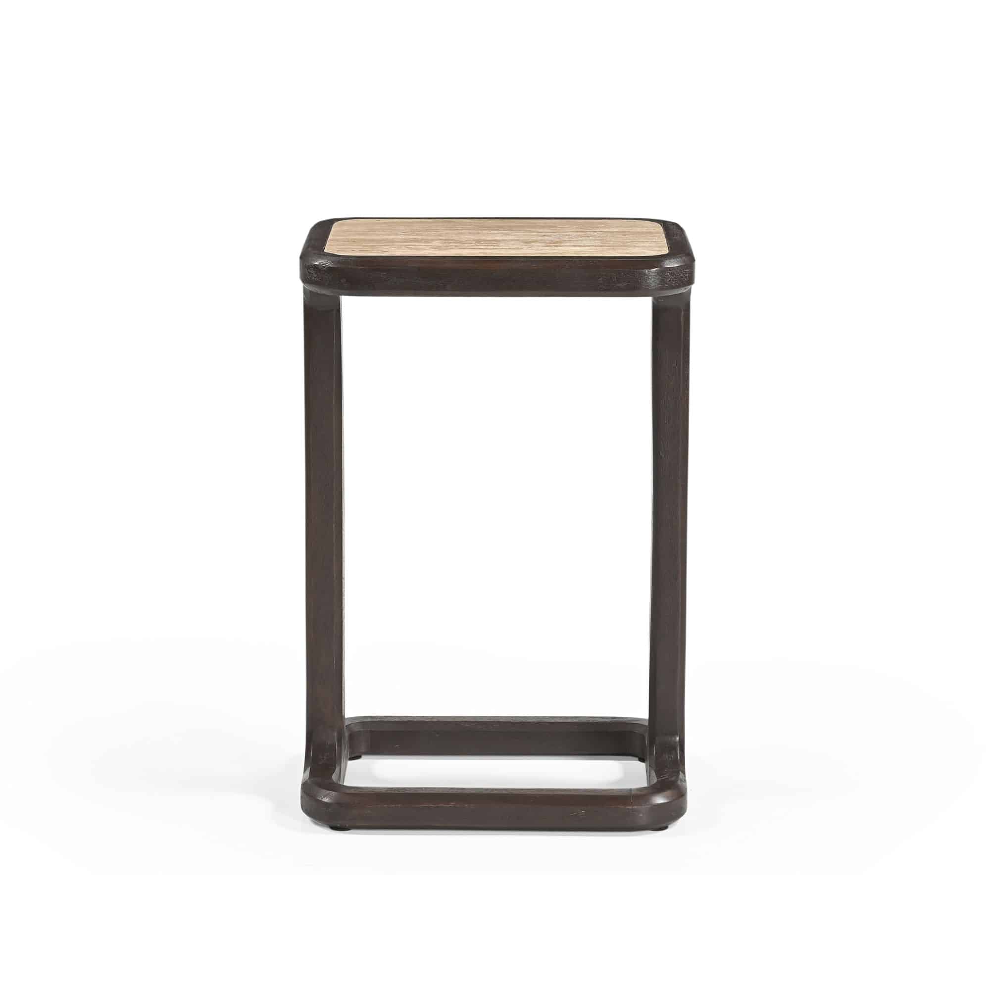 Starfurn Bijzettafel Arvid Bruin Travertin 58 cm