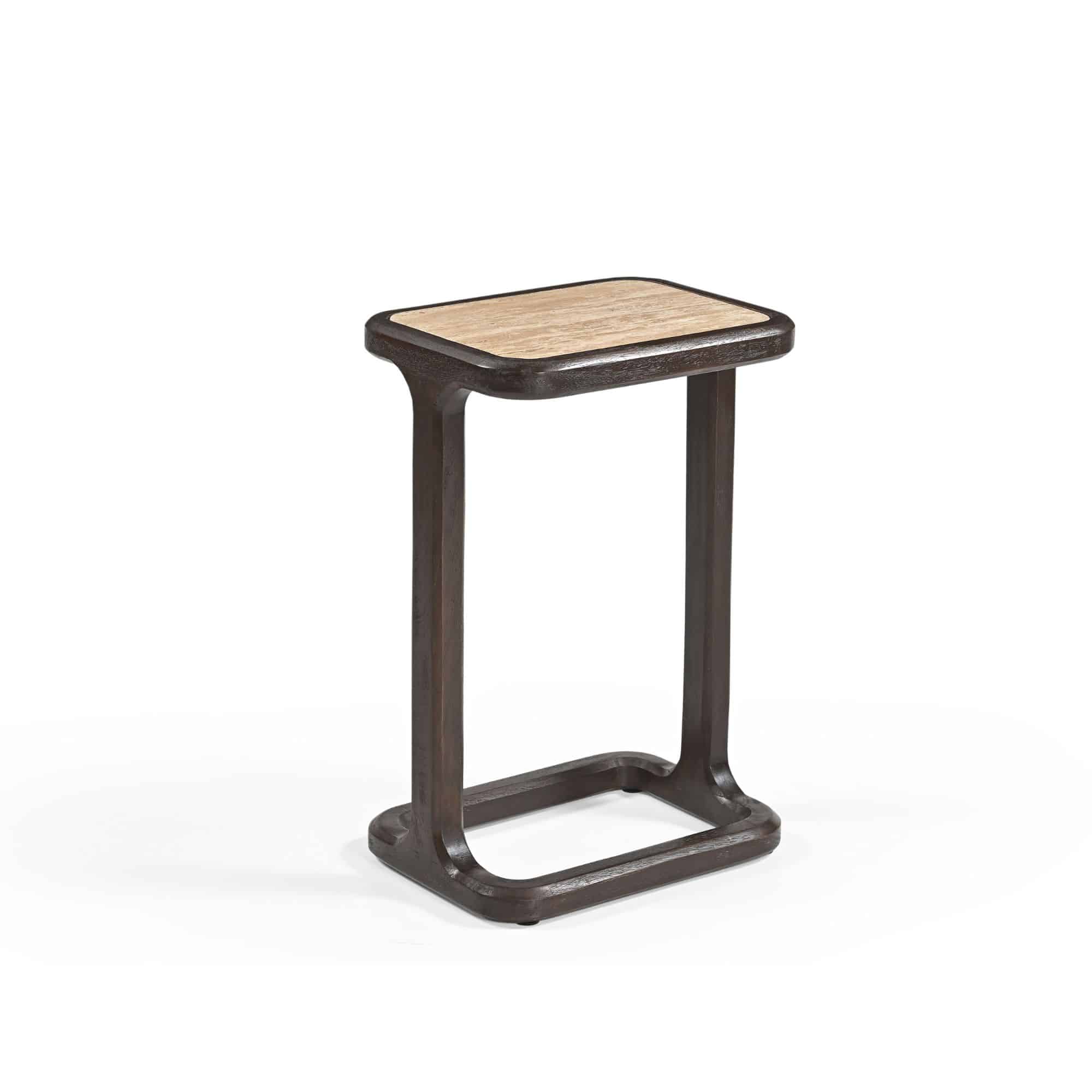 Starfurn Bijzettafel Arvid Bruin Travertin 58 cm