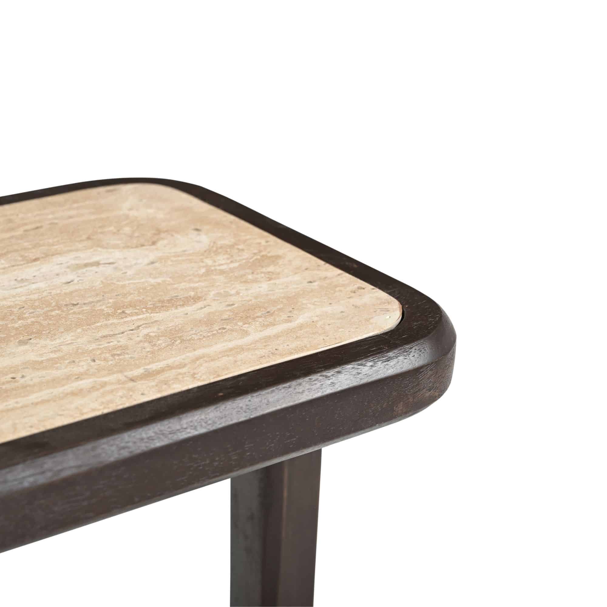 Starfurn Bijzettafel Arvid Bruin Travertin 58 cm