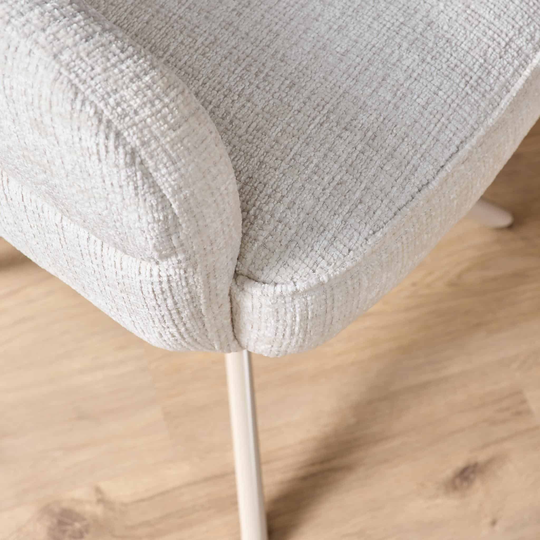 Starfurn Draaibare eetkamerstoel Bella Off White Poot Zand