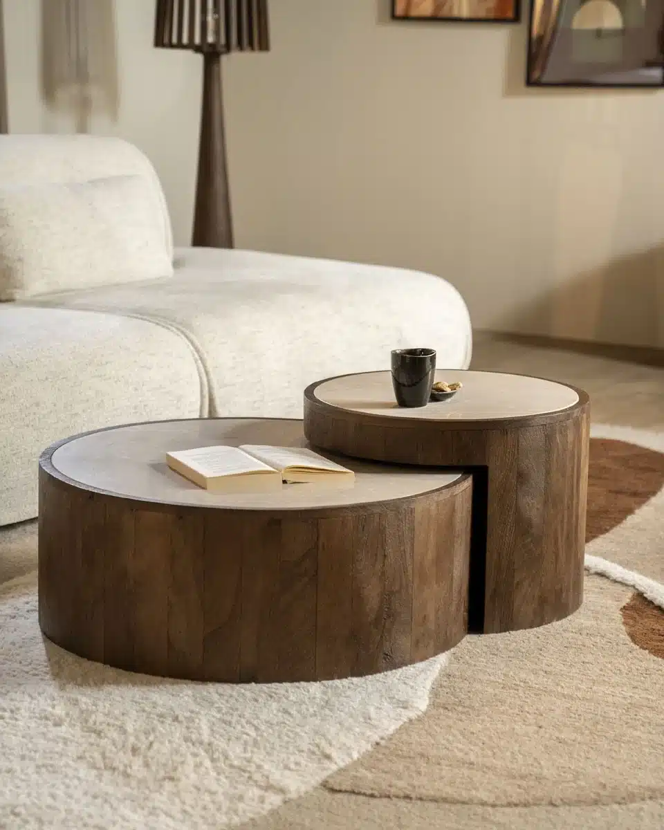 Eleonora salontafel Hazel set van 2 marmer