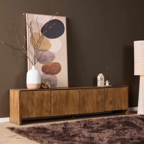 Starfurn Tv meubel Tense Naturel Mangohout 200 cm