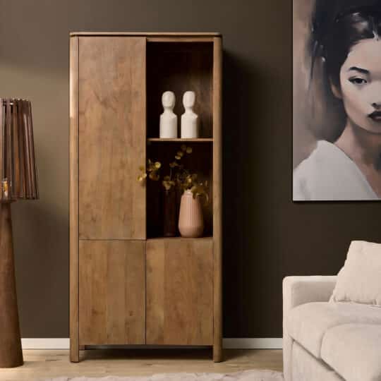 Starfurn Vakkenkast Dallas Naturel Mangohout 90 cm