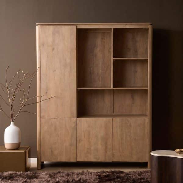 Starfurn Vakkenkast XL Dallas Naturel Mangohout 160 cm