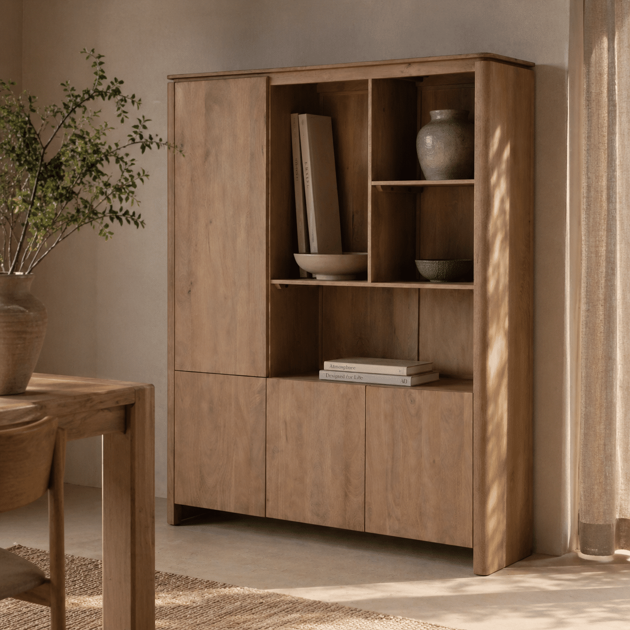 Starfurn Vakkenkast XL Dallas Naturel Mangohout 160 cm