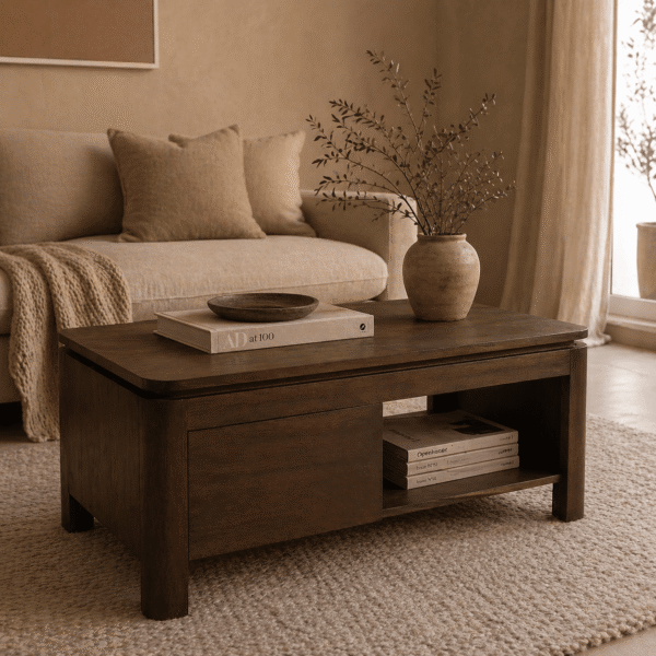 Starfurn Vierkante Salontafel Dallas Bruin Mangohout 80 cm