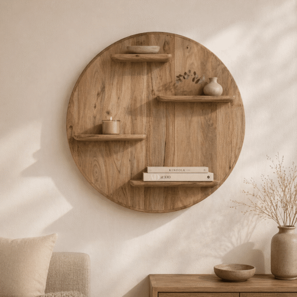 Starfurn wandrek Lena 75 cm rond naturel mangohout