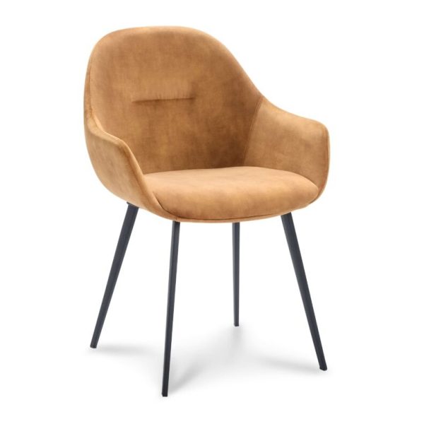 SHOWMODEL Eetkamerstoel Taylor met arm cognac