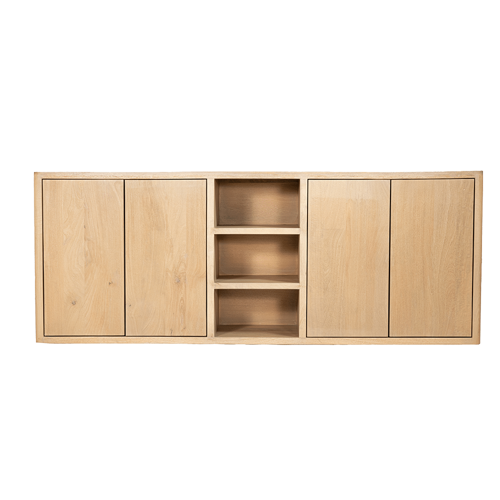 Tower Living dressoir Tenna 220x45x85 cm mangohout naturel