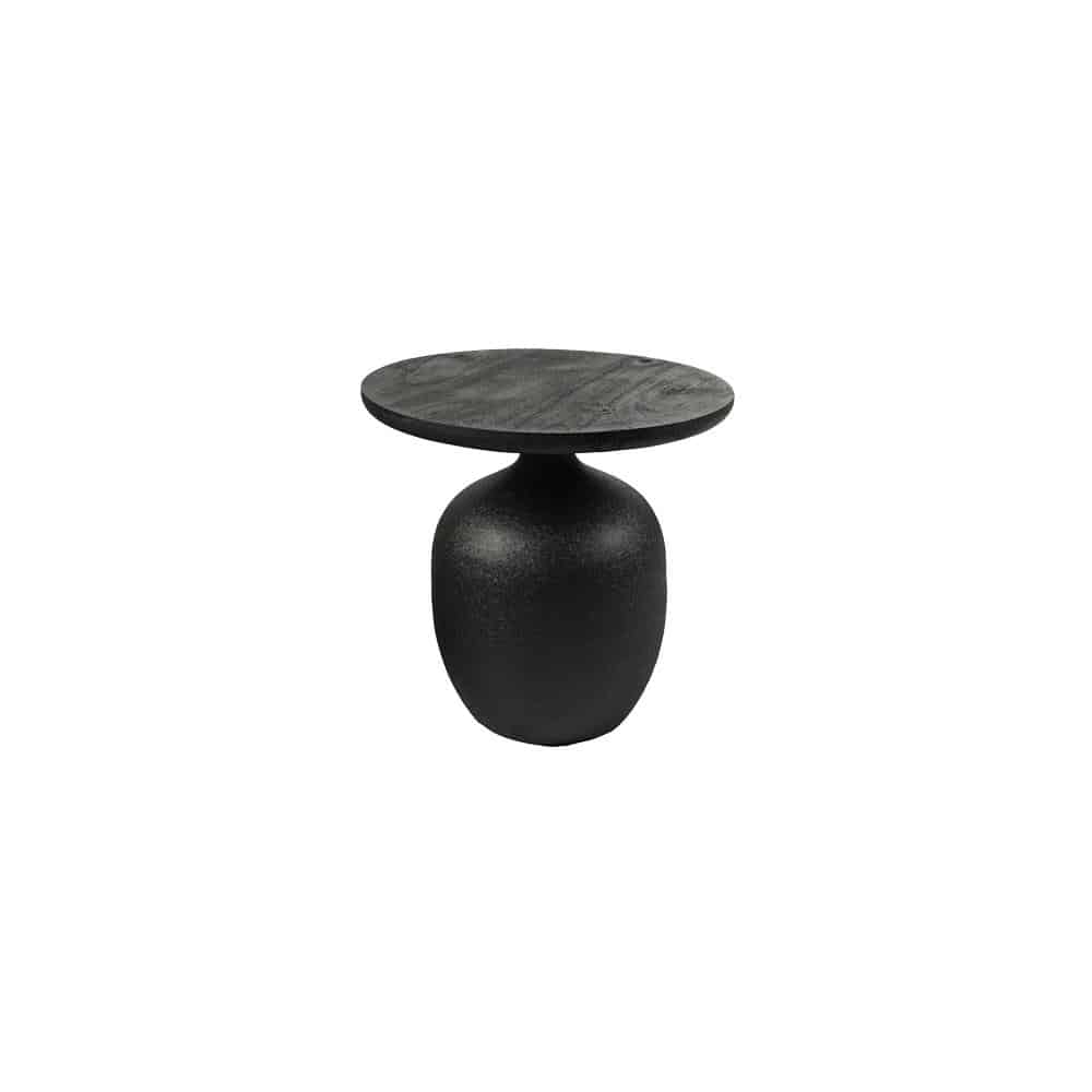 Tower Living bijzettafel Vigo 45x45x43 cm mangohout zwart
