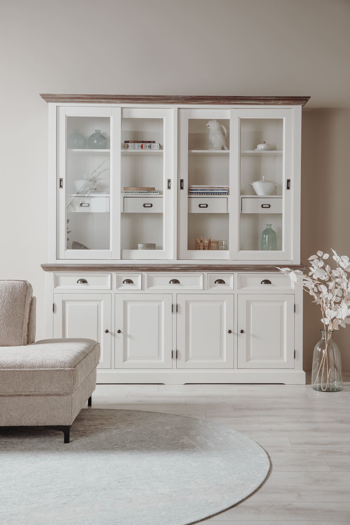 Tower Living buffetkast Fleur 204x50x220 cm grenen