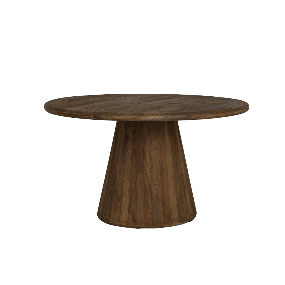 Tower Living eettafel Asti 150 cm rond mangohout bruin