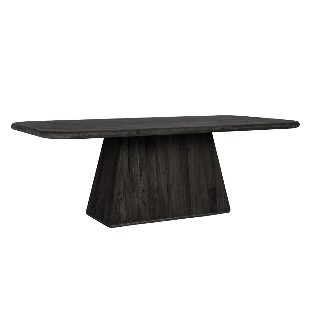 Tower Living eettafel Asti rechthoek 200x110x76 cm mangohout zwart