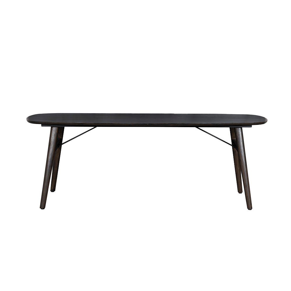Tower Living eettafel Aura deens ovaal 240x100x76 cm espresso acacia