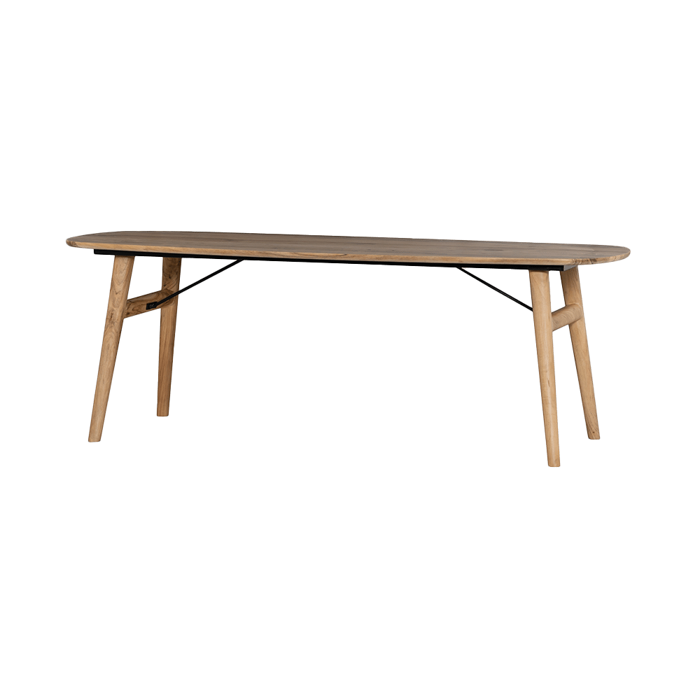 Tower Living eettafel Aura deens ovaal 240x100x76 cm naturel acacia