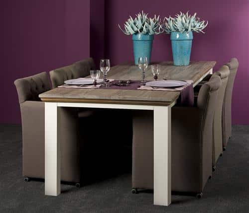 Tower Living eettafel Fleur 160x90x78 cm square poot grenen