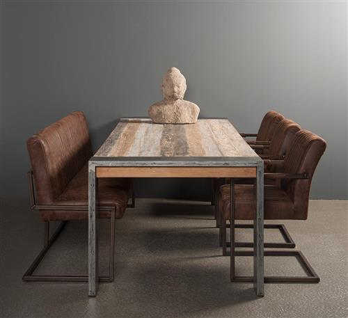 SHOWMODEL Tower Living eettafel Novara oud teak 240x100x78 cm
