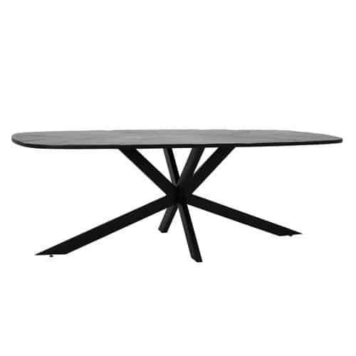 Tower Living eettafel Silvi 240x110x78 cm black mangohout