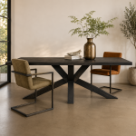 Tower Living eettafel Sovana 240x100x78 cm black acacia