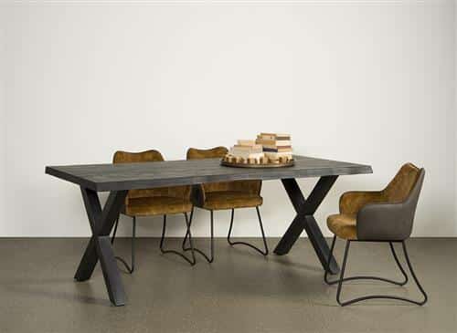 Tower Living eettafel Xara 240x100x78 cm black acacia