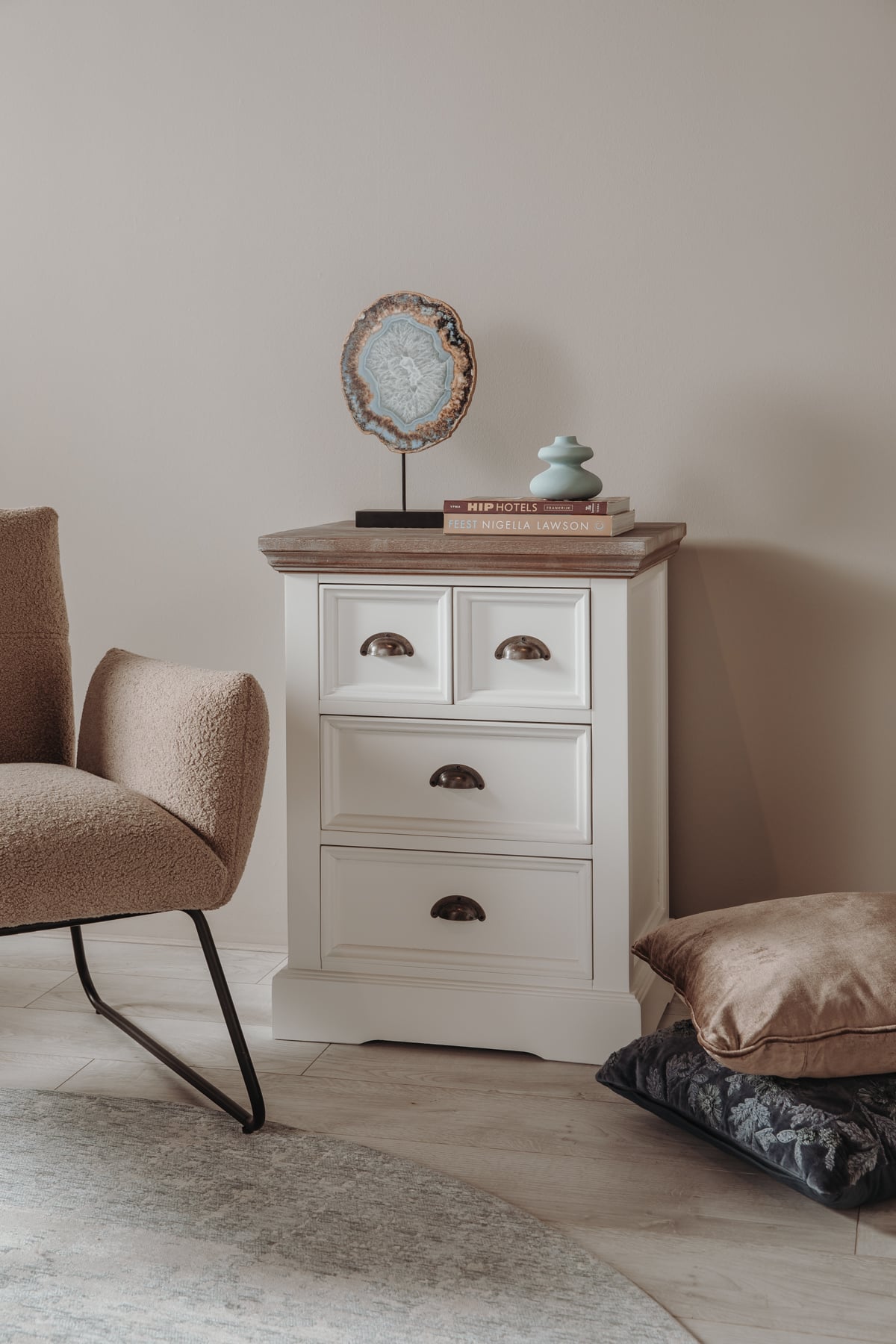 Tower Living ladekast Fleur 56x43x73 cm grenen