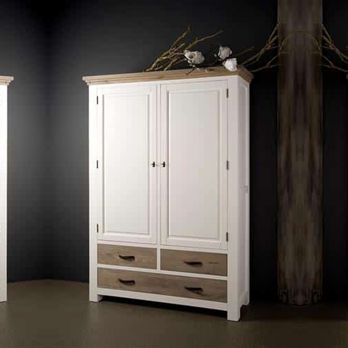 Tower Living opbergkast Parma Toscana 140x45x200 cm eiken