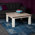 Tower Living salontafel Fleur square poot 100x100x45 cm grenen