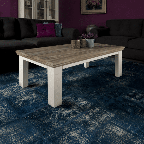 Tower Living salontafel Fleur square poot 130x75x45 cm grenen