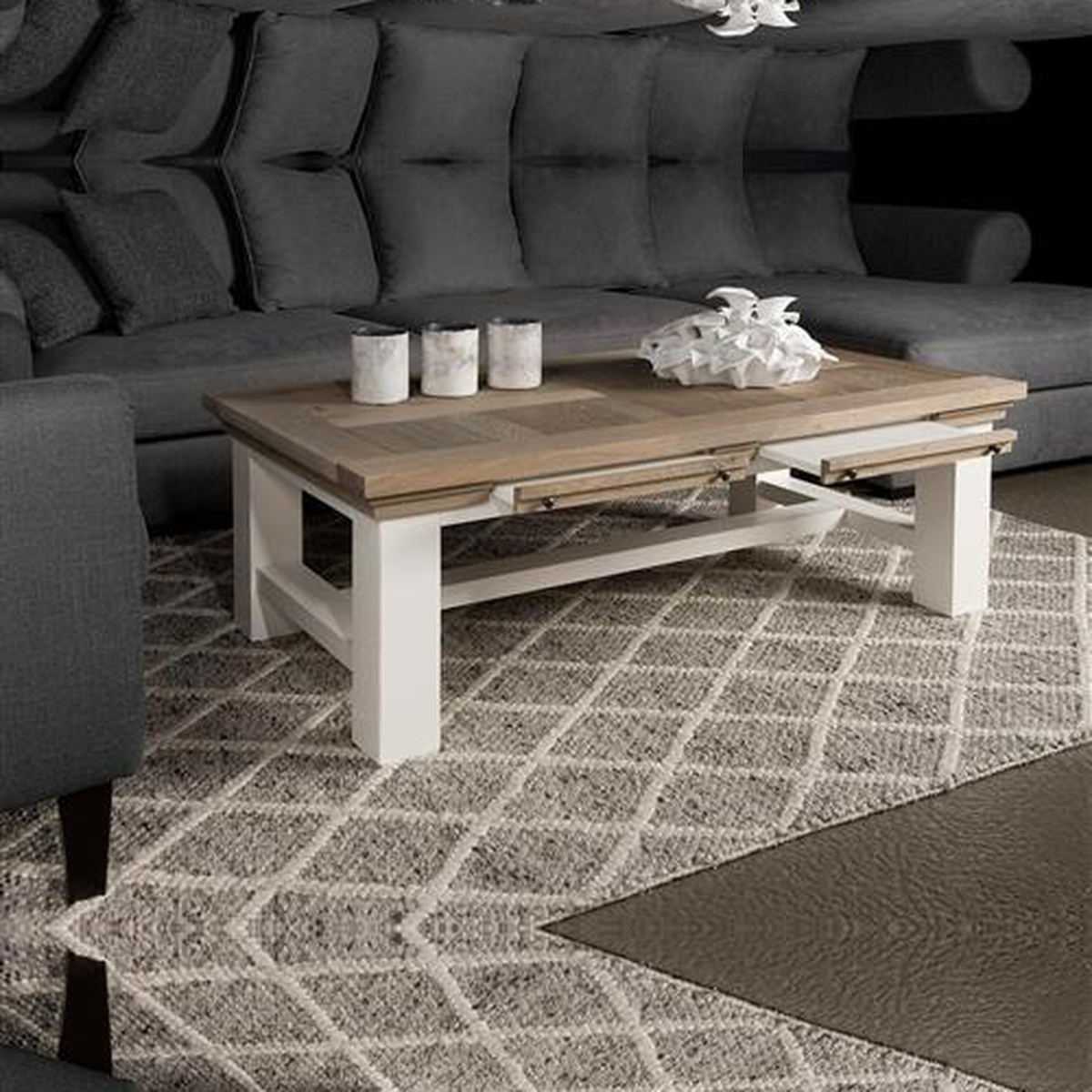 Tower Living salontafel Parma Toscana 135x75x45 cm eiken