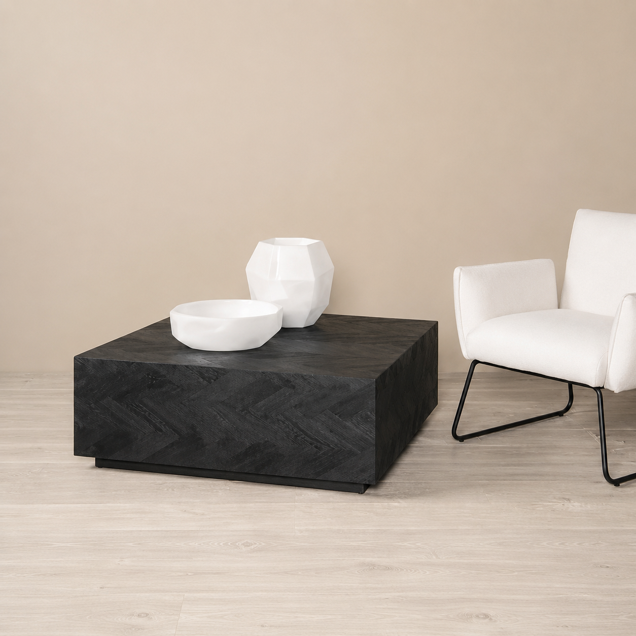 Tower Living salontafel Ziano 100x100x40 cm eiken