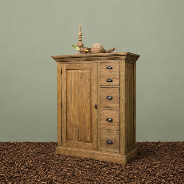 Tower Living spekkast Bologna 100x40x128 cm teak