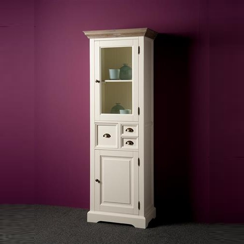 Tower Living vitrinekast Fleur 66x40x191 cm grenen