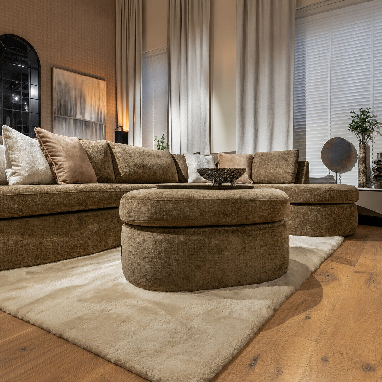 UrbanSofa-Ella-Hoekbank-met-Hocker-in-Charmonix-Espresso-detail-3