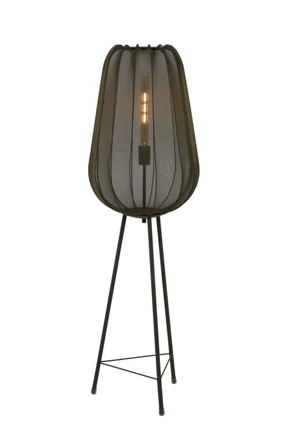 Light & Living vloerlamp driepoot Ø42x132 cm Plumeria donker groen