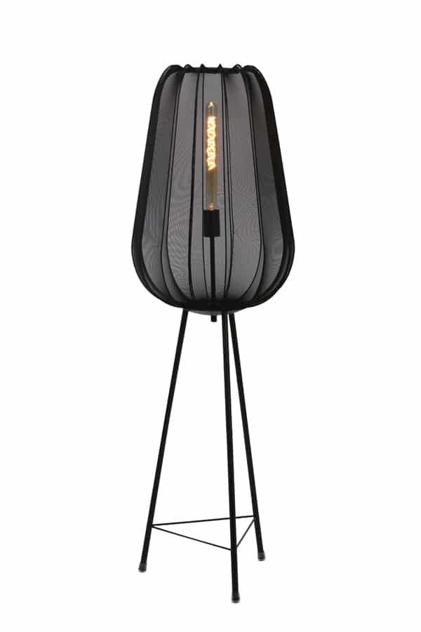 Light & Living vloerlamp driepoot Ø42x132 cm Plumeria zwart