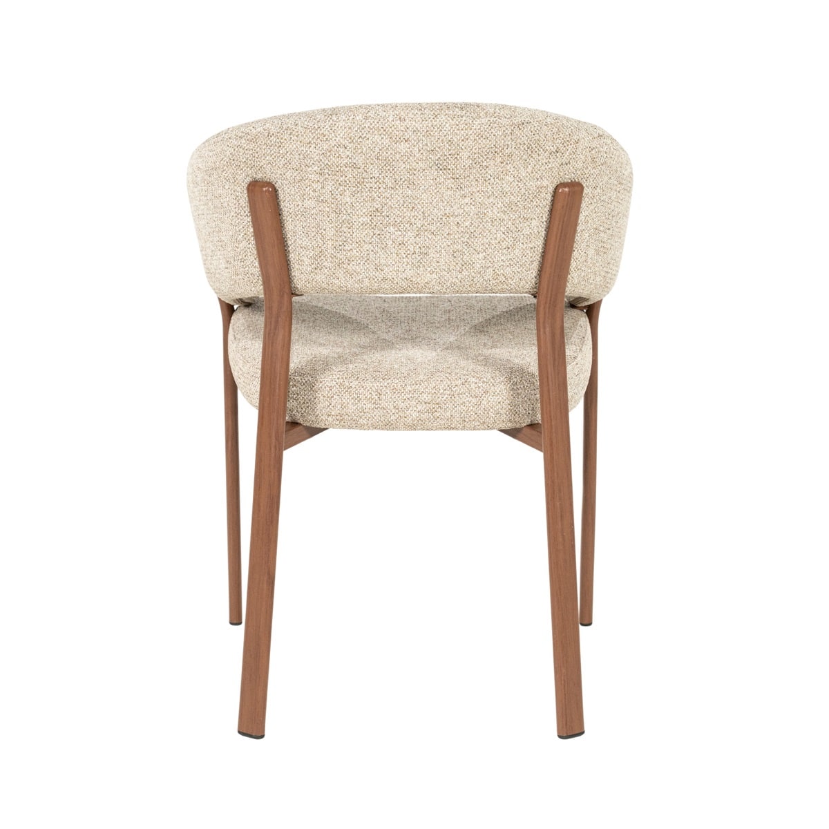 By-Boo eetkamerstoel Sedia met arm bruin (set van 2)