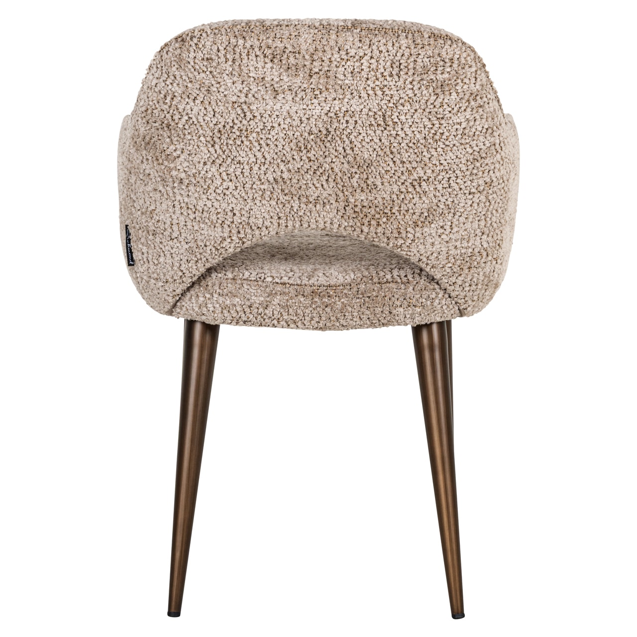Richmond Interiors eetkamerstoel Delphina met arm nature