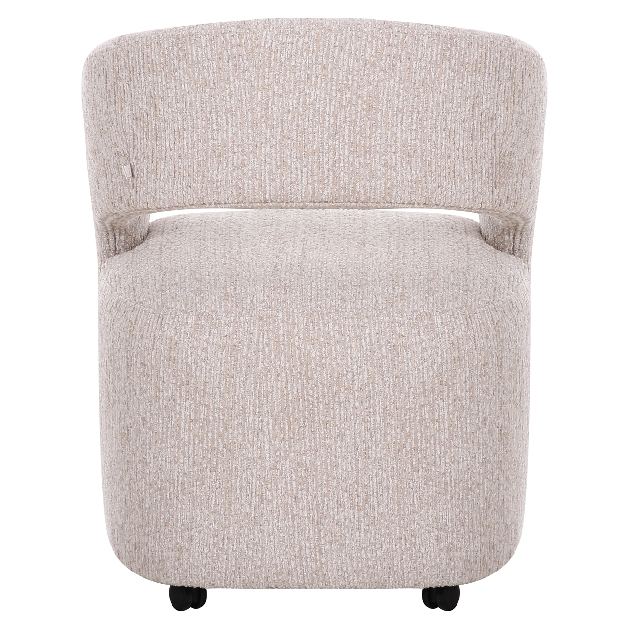 Richmond interiors eetkamerstoel Vixen met wieltjes natural linear