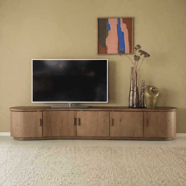 Eleonora tv meubel Josh 240x42x43 cm eiken bruin