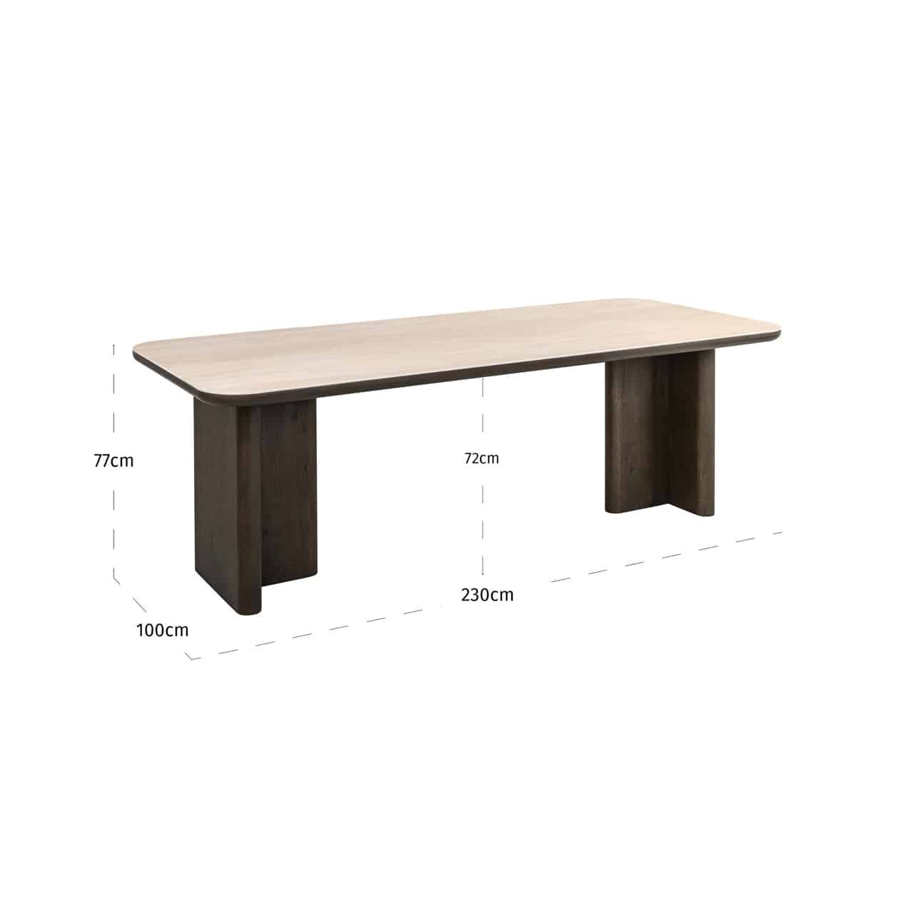 Richmond Interiors eettafel Nando 230 cm keramiek