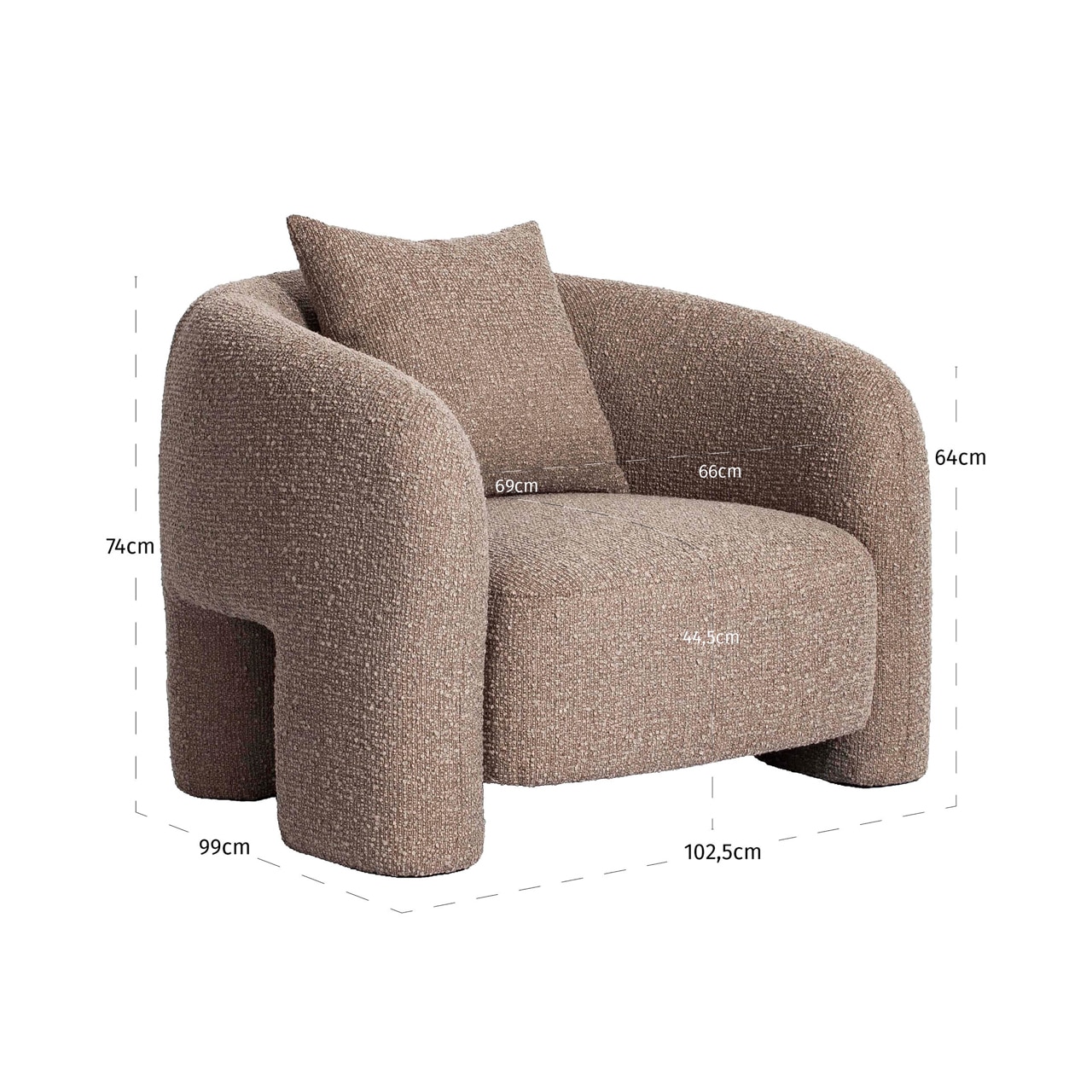 Richmond Interiors fauteuil Tuscany mocca