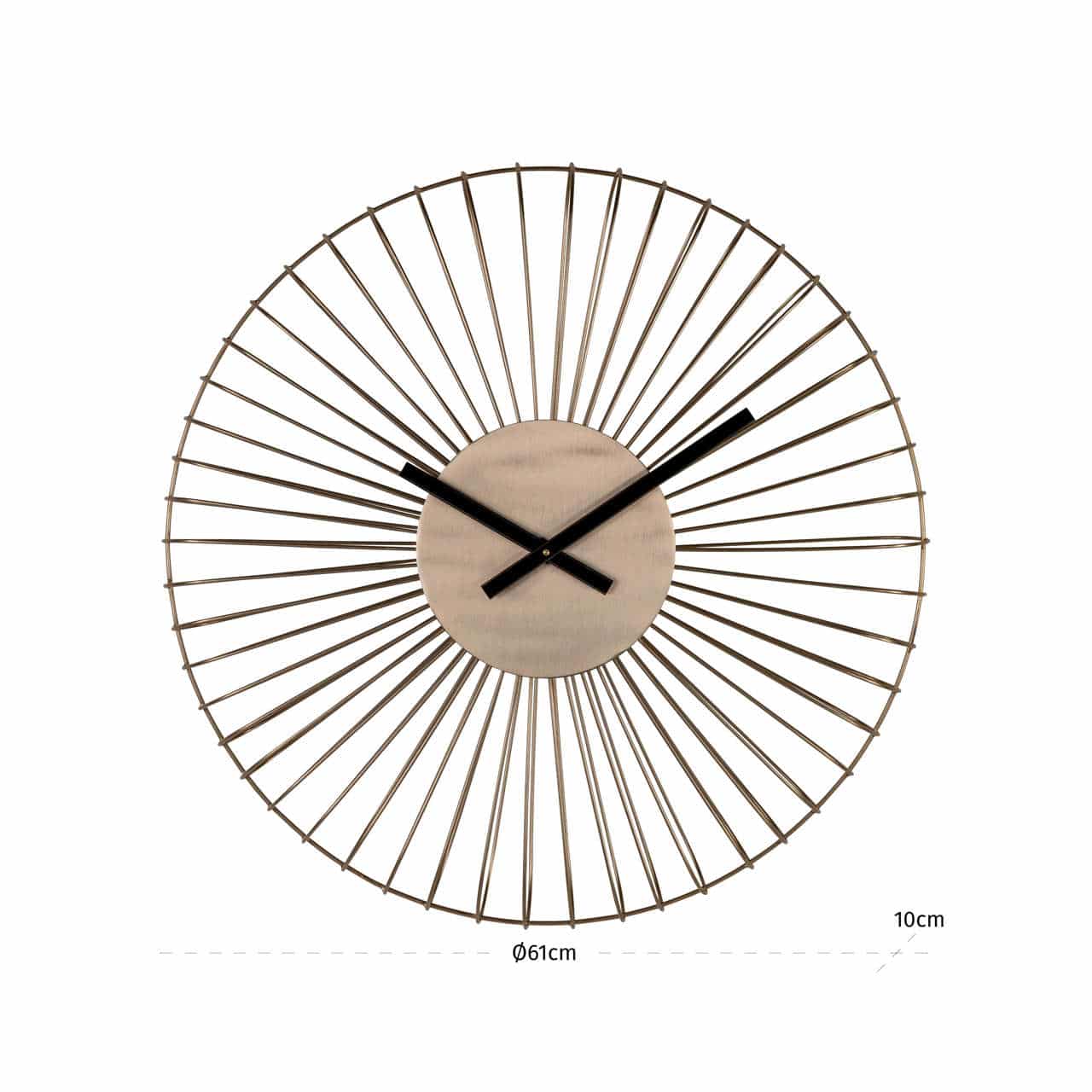 Richmond Interiors klok Ø61 cm Wirle gold
