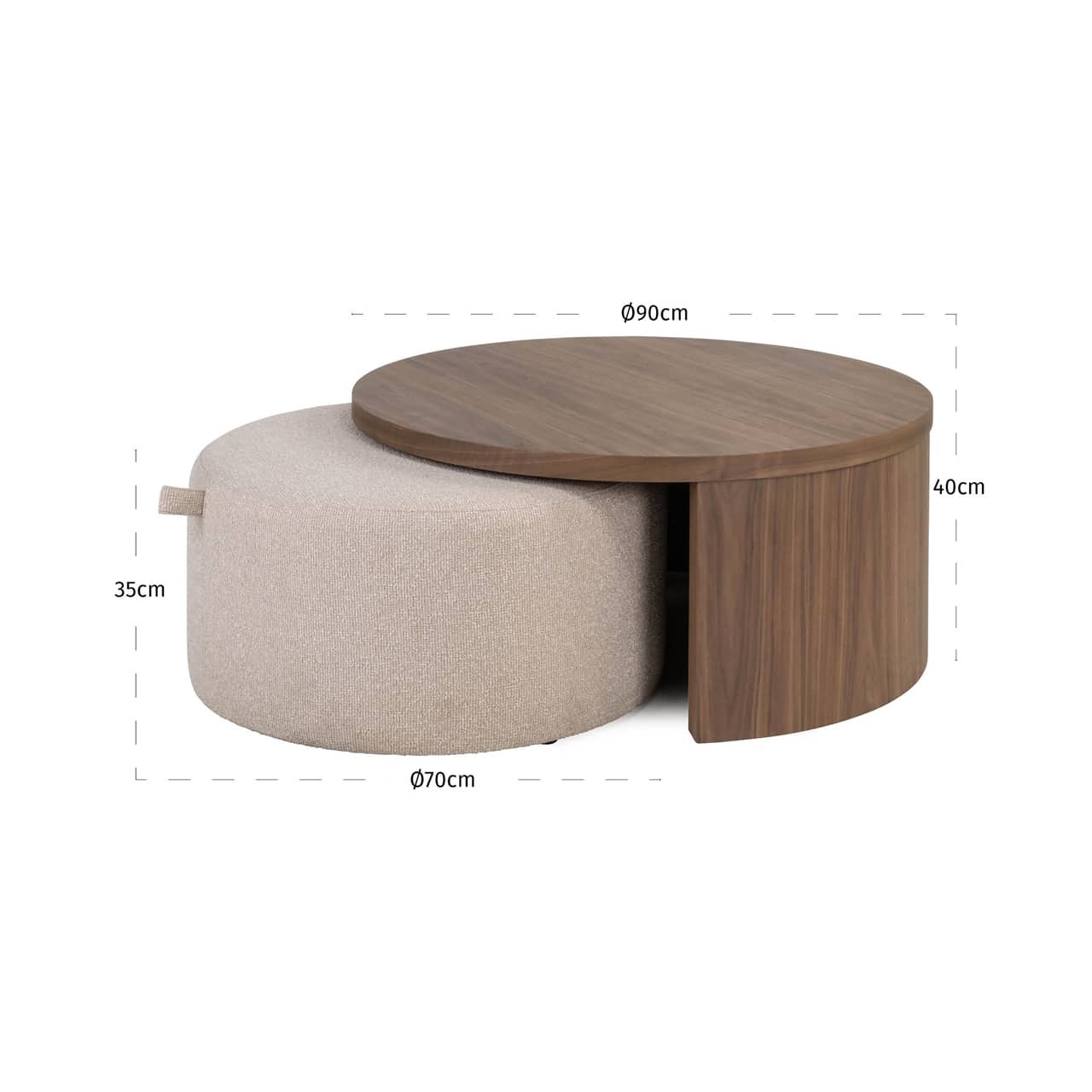 Richmond Interiors salontafel Windsor set van 2