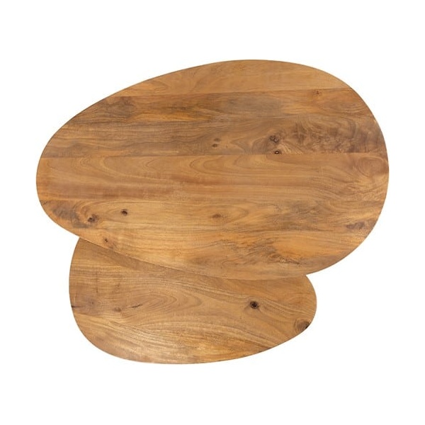 Nijwie MySons Kassel salontafel organisch, set van 2, Smooth Natural (17mm) - Must Have Collection
