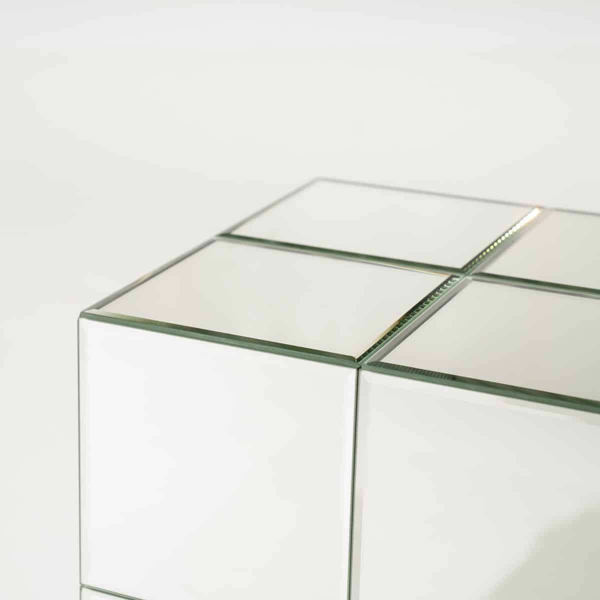 By-Boo bijzettafel Flectron 30x30x48 cm glas