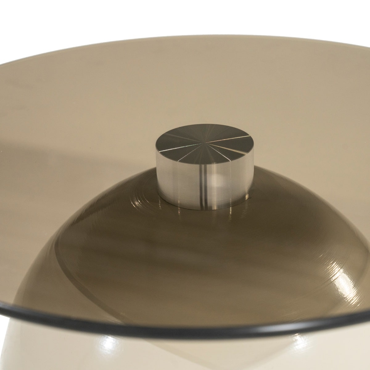 By-Boo bijzettafel Irona beige 39,5x39,5x52 cm glas
