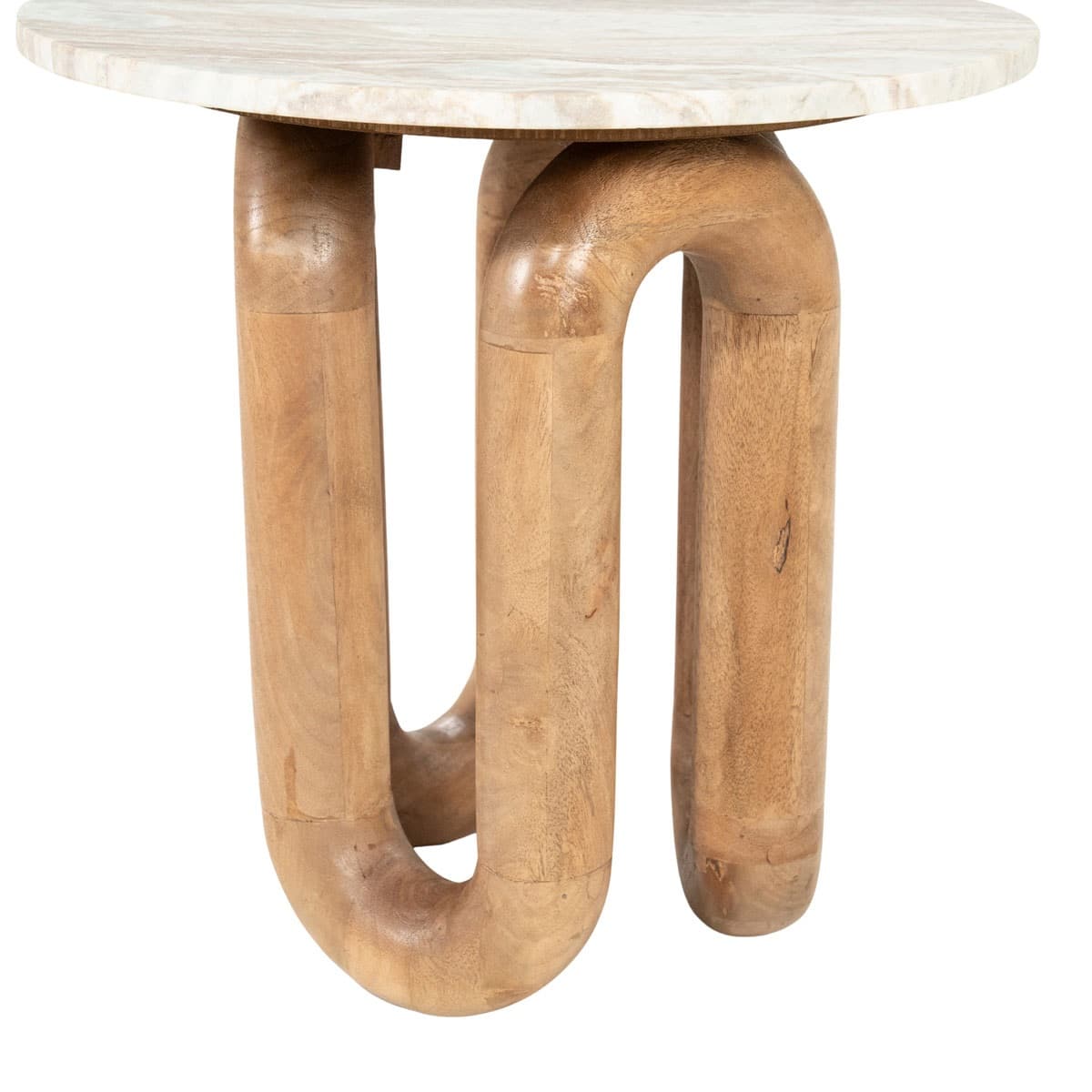 By-Boo bijzettafel LoopStone 52x52x51 cm marmer