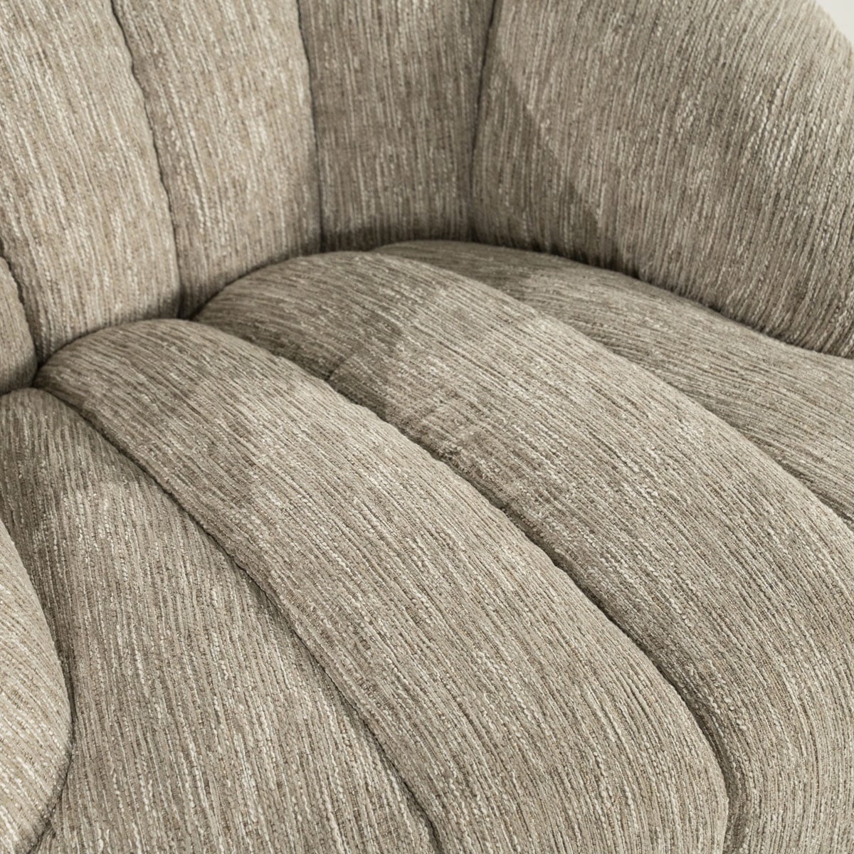 By-Boo draaifauteuil Sogno met arm taupe