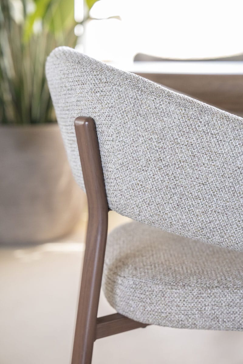 By-Boo eetkamerstoel Sedia met arm bruin (set van 2)